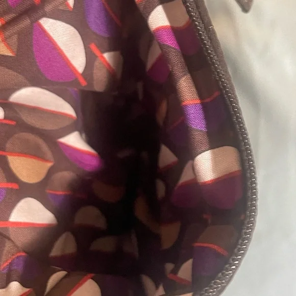 Vera Bradley Dark Brown Quilted Shoulder Bag - Picture 7 of 8